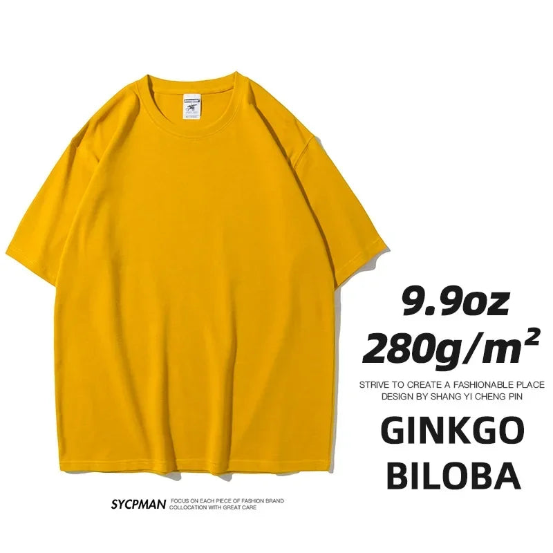 Men's Thick Cotton Short Sleeve Tee